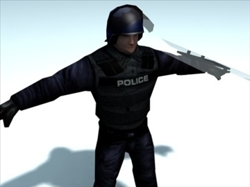 riot_police officer_ 3d model 3ds max fbx lwo ma mb hrc xsi 99506