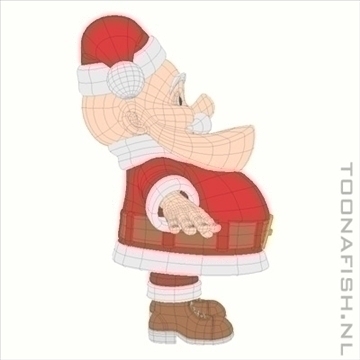 santa 3d model lwo other hrc xsi obj 100504