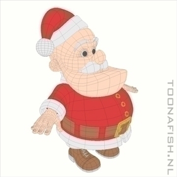 santa 3d model lwo other hrc xsi obj 100506