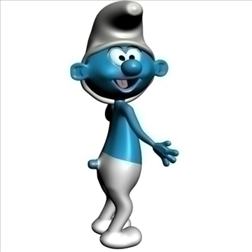 smurf 3d character 3d model 3ds max 103139