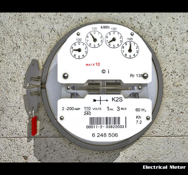 electrical meter 3d model 3ds max obj 115552