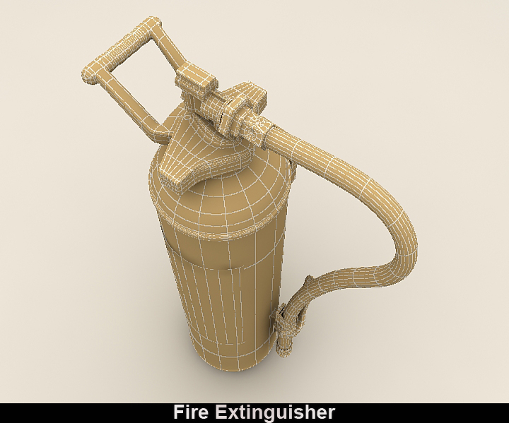 fire extinguisher 3d model 3ds max fbx obj 116780