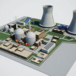 nuclear power plant 3d model 3ds max c4d lwo ma mb obj 118241