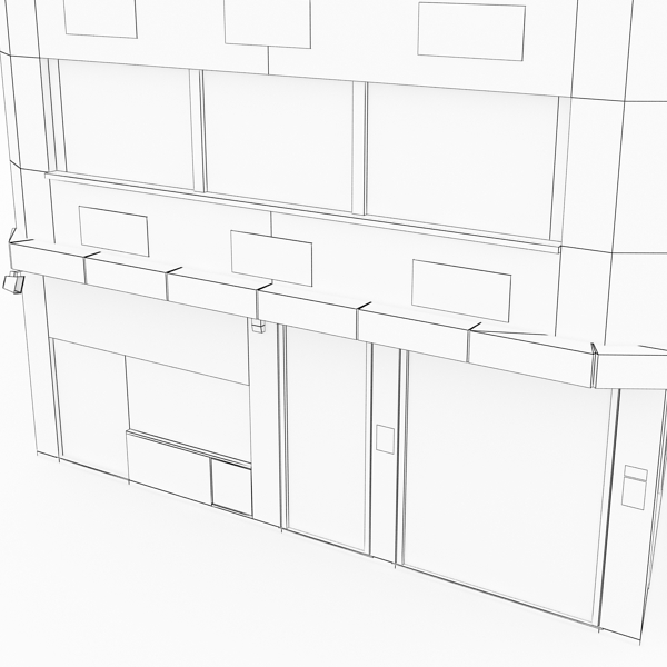 photorealistic low poly office building 10 3d model 3ds max fbx obj 148938