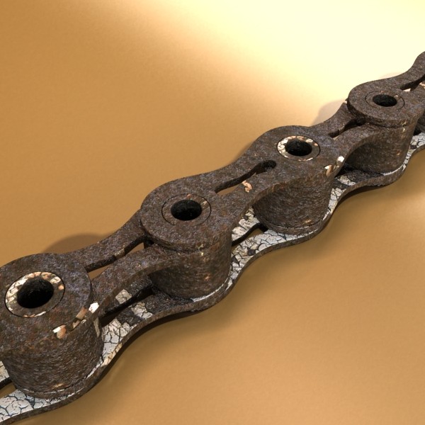 bicycle chain link high res 3d model 3ds max fbx obj 132117