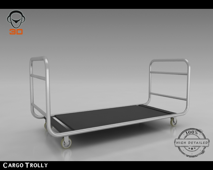 cargo trolly 3d model 3ds max fbx obj 142063
