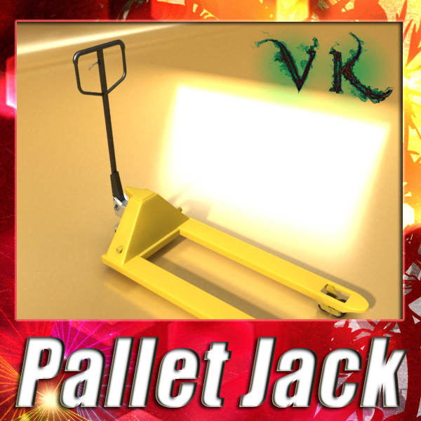 pallet jack high detail 3d model 3ds max obj 130557