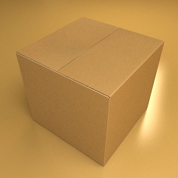 photoreal cardboard carton high res 3d model 3ds max fbx psd obj 130160