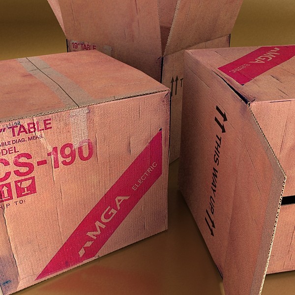photoreal cardboard carton high res v2 3d model 3ds max fbx obj 130173