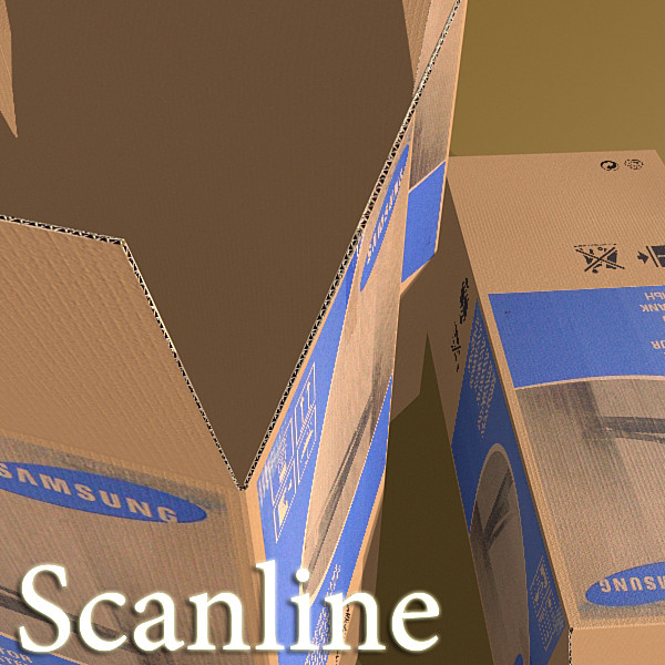 photorealistic cardboard box high res 3d model 3ds max fbx obj 130190