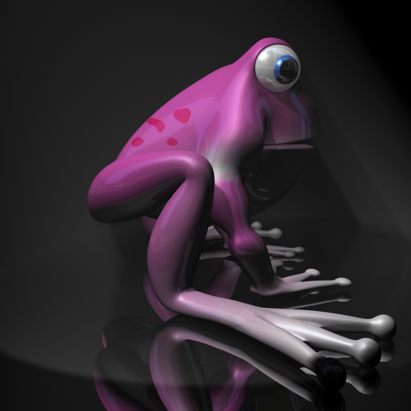 frogs and mosquito rigged in a cartoon scene 3d model 3ds max fbx lwo obj 137428