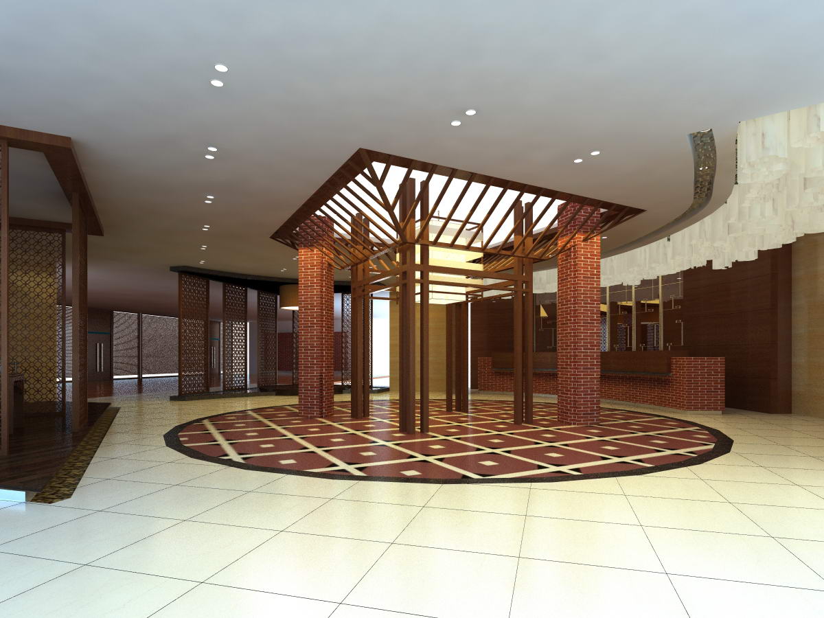 aisle spaces 001 3d model max 124889