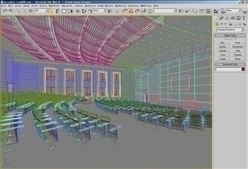auditorium room006 3d model 3ds max 109649