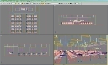 auditorium room026 3d model 3ds max 109689