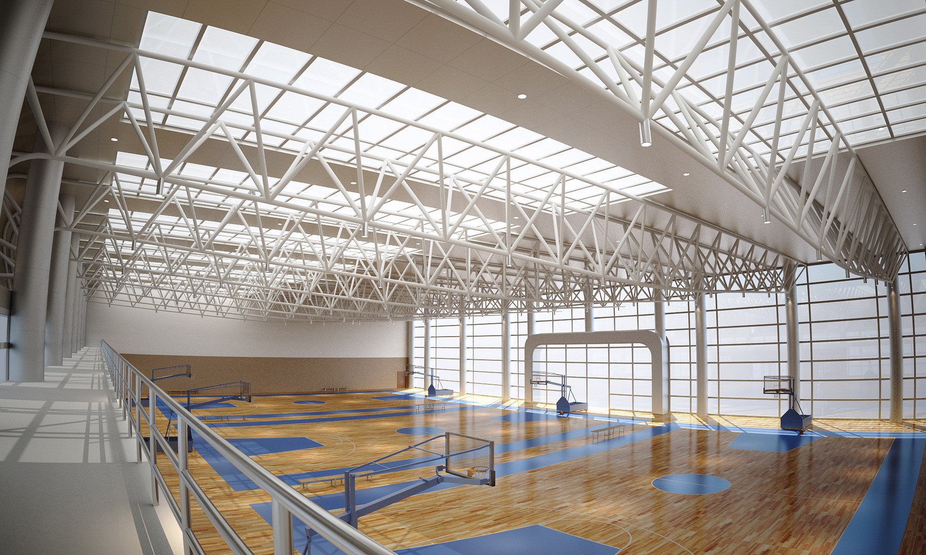 Basketball Gymnasium Arena 3D Model Buy Basketball Gymnasium Arena 3D