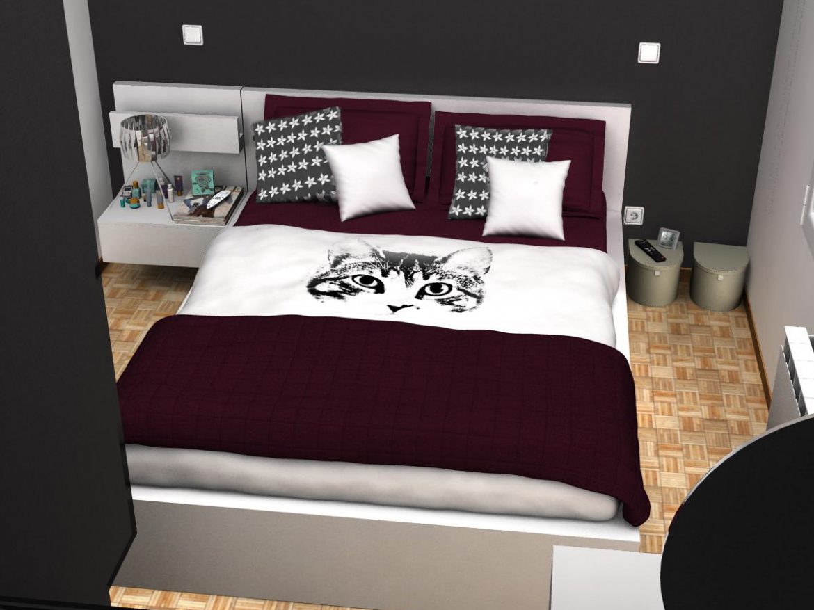 bedroom 8 3d model 3ds max fbx c4d ma mb obj 159562
