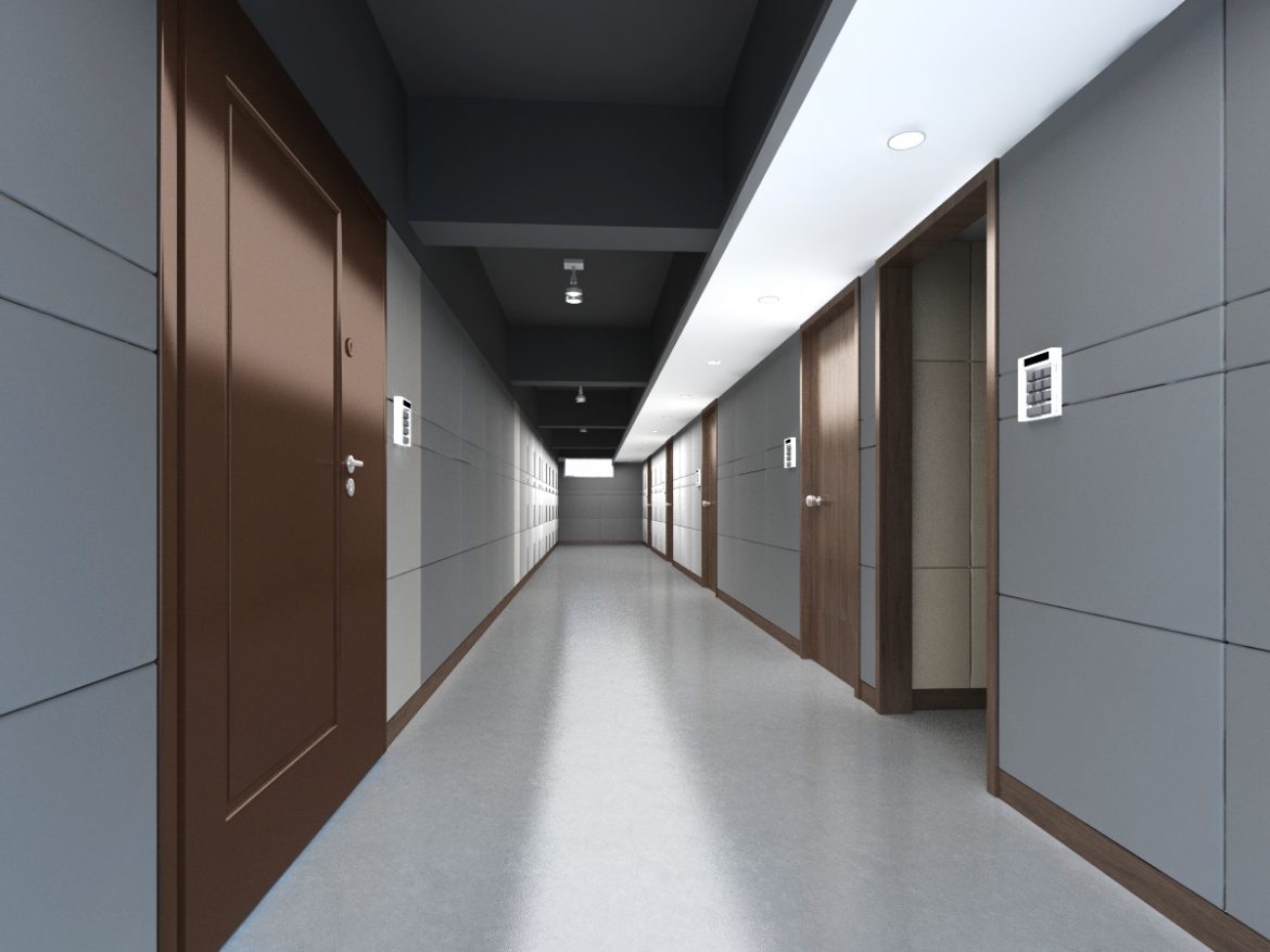 corridor space 065 3d model max 136082
