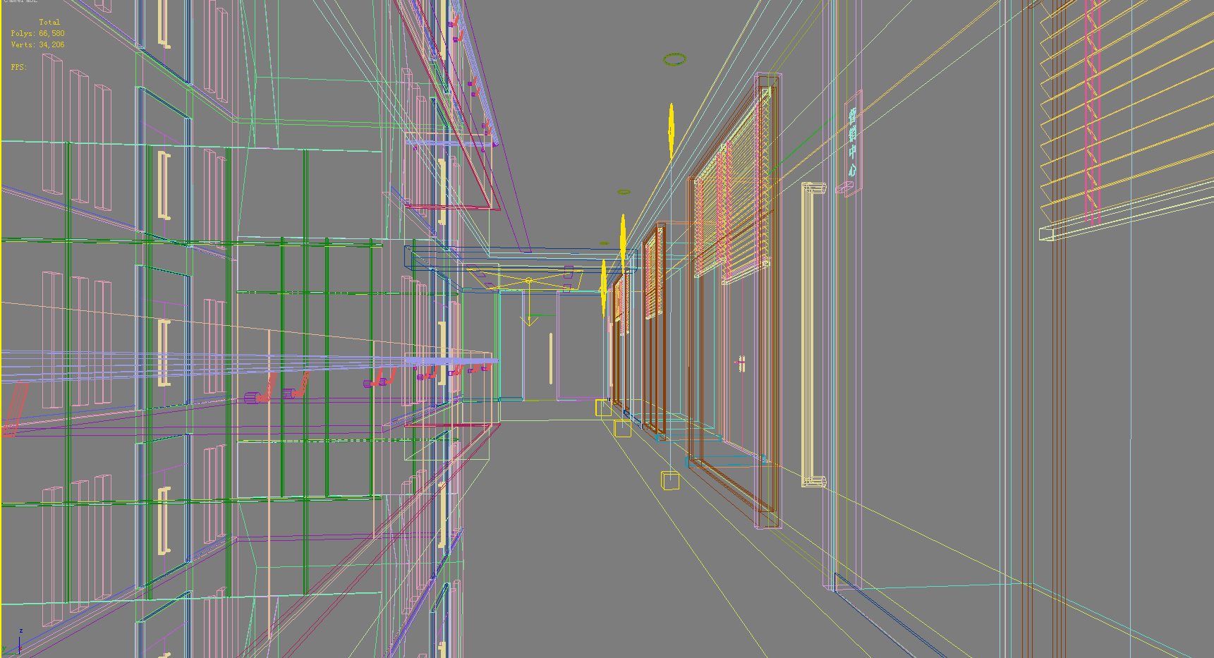 corridor space 068 3d model max 136089