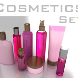 cosmetics bottles 3d model 3ds max fbx cob c4d x lwo 3dm hrc xsi texture obj 111853