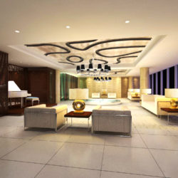 detailed reception space 045 3d model max 145231