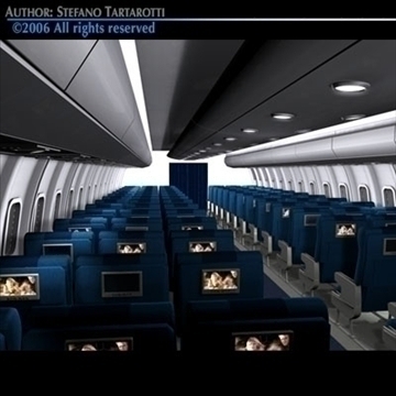 interior plane 3 3d model 3ds c4d obj 81428
