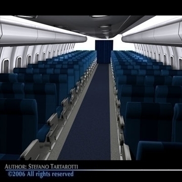interior plane 3 3d model 3ds c4d obj 81429