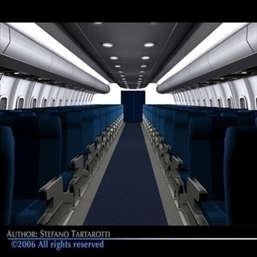 interior plane 3 3d model 3ds c4d obj 81430