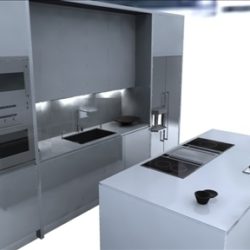 kitchen 3d model ma mb obj 82830
