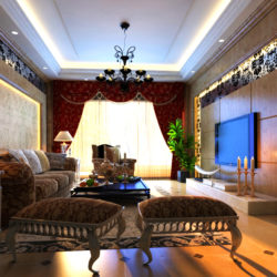 living room 006 3d model max 136599