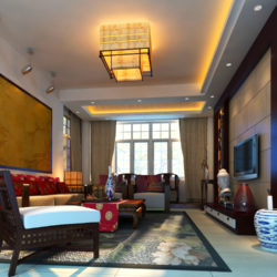 living room 007 3d model max 136601