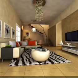 living room 029 3d model max 136645