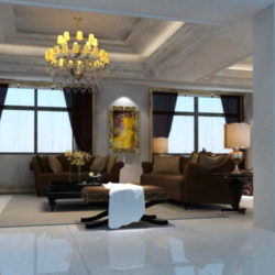 living room 067 3d model max 136731
