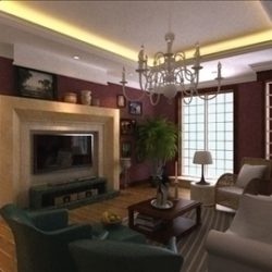 living room 18 3d model max 94430
