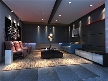 living room 83 3d model max 104983