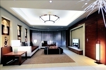 living room apartment 730 3d model 3ds max 95489
