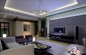 living room011 3d model 3ds max 83629