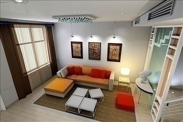 living room032 3d model 3ds max 83771