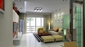 living room046 3d model 3ds max 83790