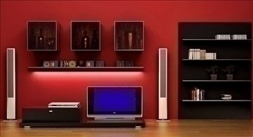 living room055 3d model 3ds max 83862