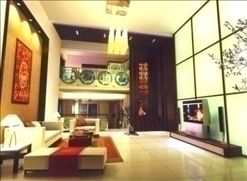 living room107 3d model 3ds max 84009