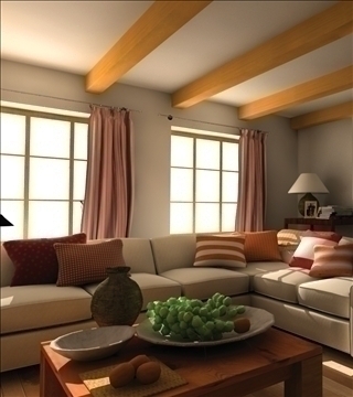 living room109 3d model 3ds max 84015