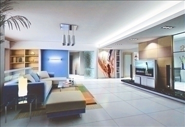 living room146 3d model 3ds max 84248