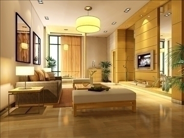 living room152 3d model 3ds max 84263