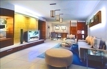 living room156 3d model 3ds max 84271