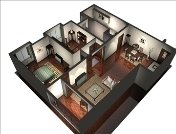 living room175 3d model 3ds max 84318