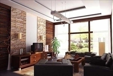 living room181 3d model max 93307