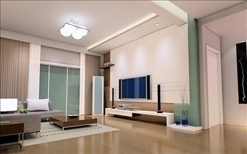 living room183 3d model 3ds max 93310