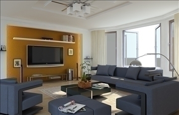 living room212 3d model max 93370