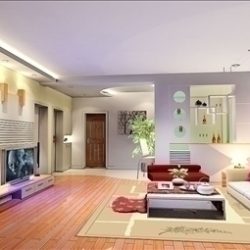 living room246 3d model 3ds max 93462