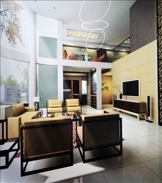 living room254 3d model max 93482